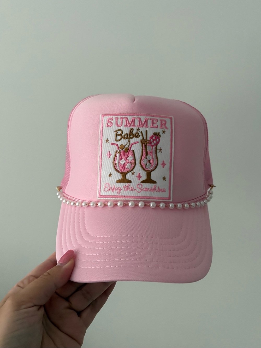 Summer Babe Pink Otto Trucker Hat